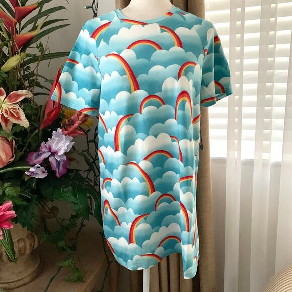 Modcloth On Cloud Mine! Rainbow T-Shirt Mini Dress - Picture 4 of 12